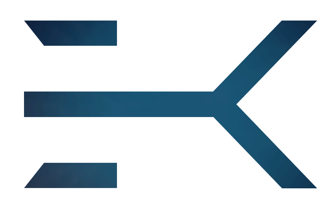 WhiteKy icon with green glowing text passing through